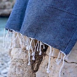 Foto di Telo mare pareo blue marine