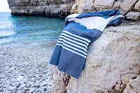 Foto di Telo mare pareo blue marine